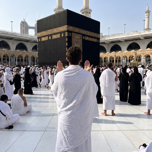طقم إحرام سَكِينَة الفاخر | مجموعة الميقات